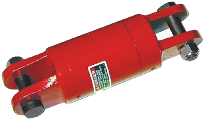 DCD DUB-Lite pullback swivel, red with a clevis at each end