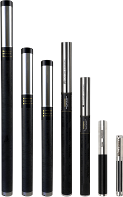 Das Echo Sondensortiment von Underground Magnetics, sieben Baugrößen